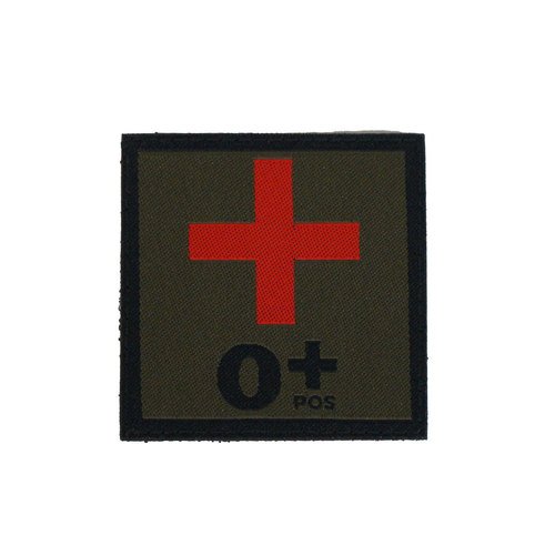 Black Trident Blood Type Patch 0pos | Army Shop Steinadler
